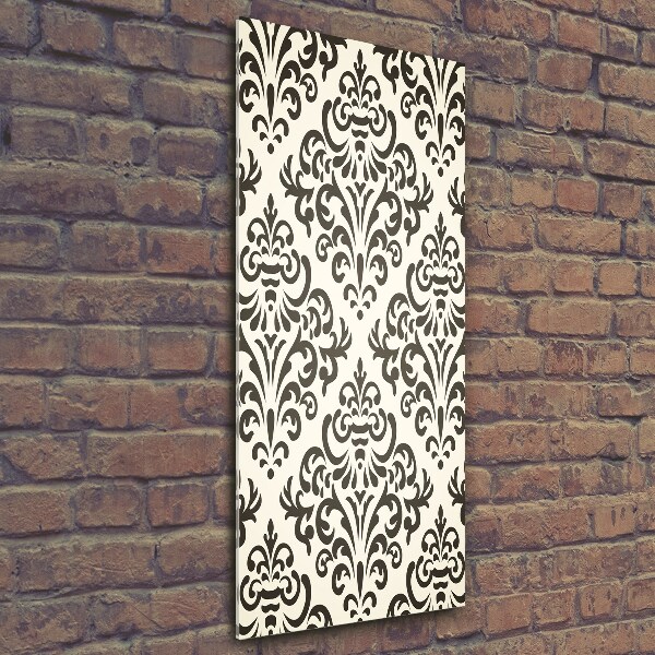 Glasbild vertikales Ornamenthintergrund