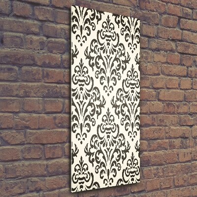 Glasbild vertikales Ornamenthintergrund