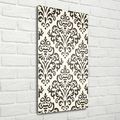 Glasbild vertikales Ornamenthintergrund