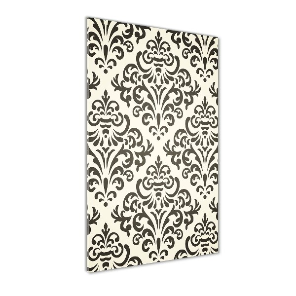 Glasbild vertikales Ornamenthintergrund