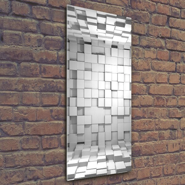 Foto auf glas vertikales Würfel