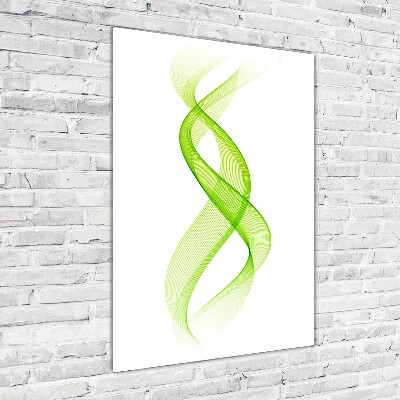 Bild aus glas vertikales Bunte Wellen