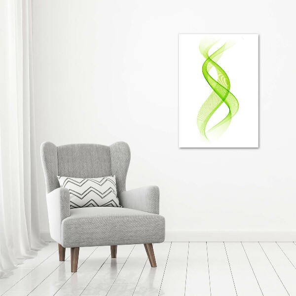 Bild aus glas vertikales Bunte Wellen