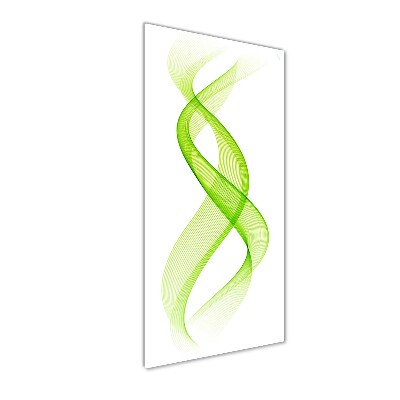 Bild aus glas vertikales Bunte Wellen