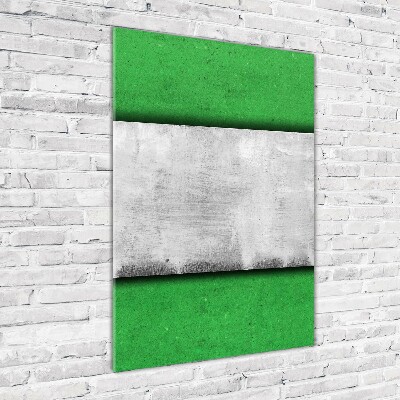 Foto auf glas vertikales Grüne Wand