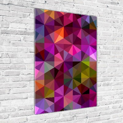 Bild aus glas vertikales Abstrakte Wellen