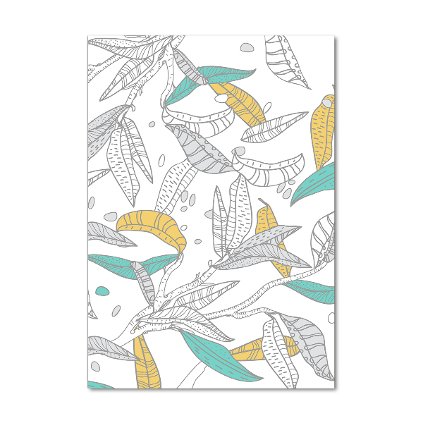 Foto auf glas vertikales Bunte Blätter