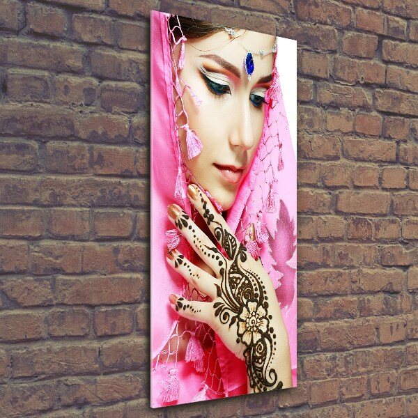 Foto auf glas vertikales Indische Frau