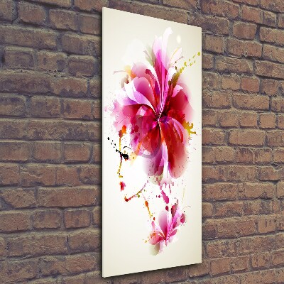 Bild aus glas vertikales Abstrakte Frau