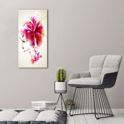 Bild aus glas vertikales Abstrakte Frau