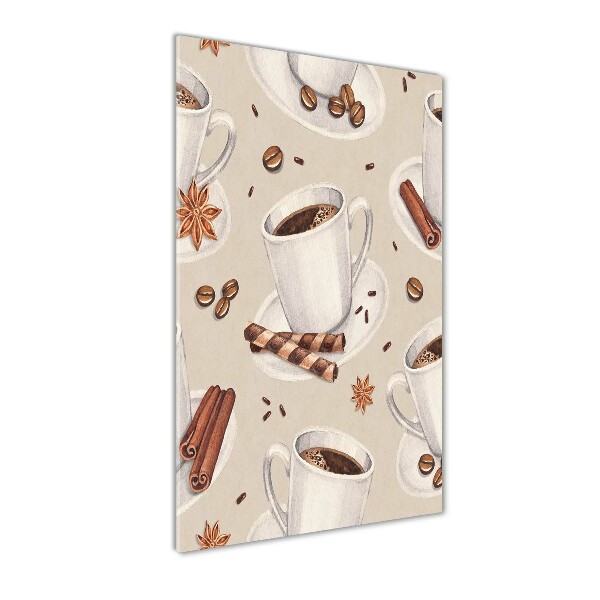 Foto auf glas vertikales Eine Tasse Kaffee