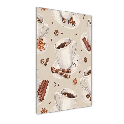 Foto auf glas vertikales Eine Tasse Kaffee