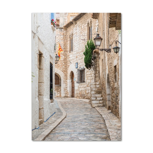 Bild aus glas vertikales Straßen in Spanien