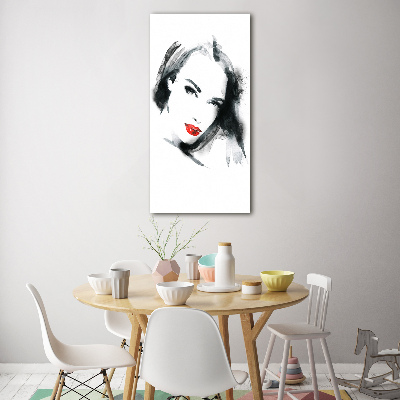 Foto auf glas vertikales Porträt einer Frau