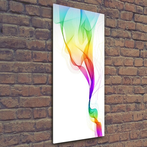 Bild aus glas vertikales Farbenfrohe Abstraktion