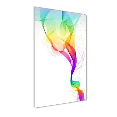 Bild aus glas vertikales Farbenfrohe Abstraktion