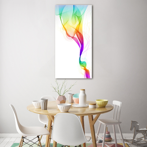 Bild aus glas vertikales Farbenfrohe Abstraktion