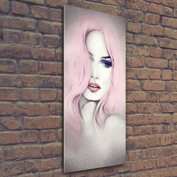 Foto auf glas vertikales Abstrakte Frau