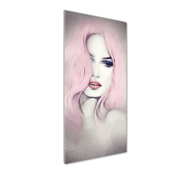 Foto auf glas vertikales Abstrakte Frau