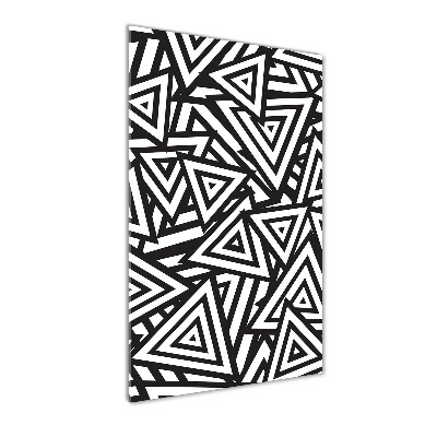 Bild aus glas vertikales Dreieckshintergrund