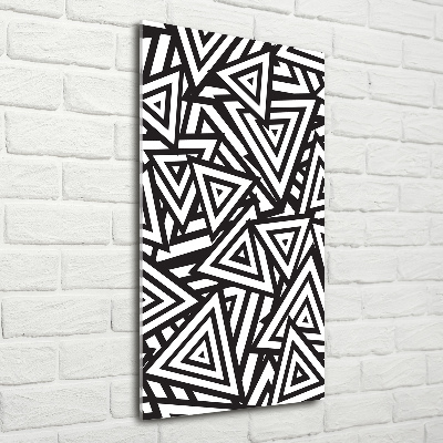 Bild aus glas vertikales Dreieckshintergrund