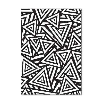 Bild aus glas vertikales Dreieckshintergrund