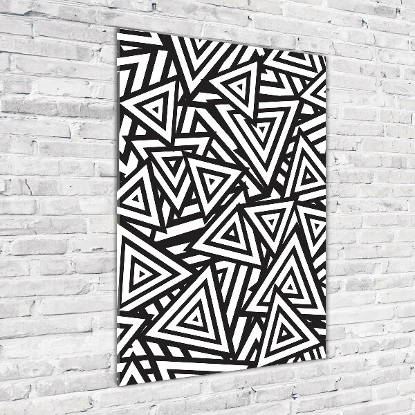 Bild aus glas vertikales Dreieckshintergrund