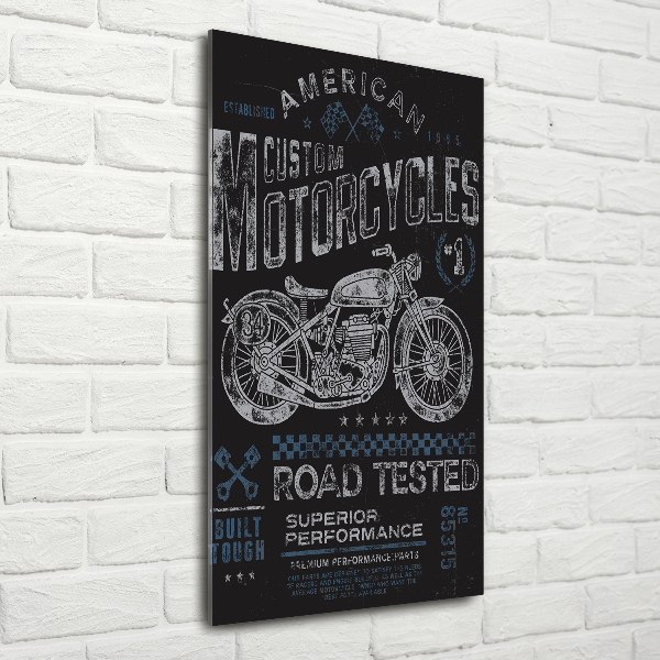 Bild aus glas vertikales Automobil