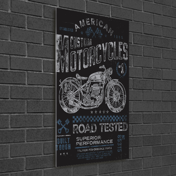 Bild aus glas vertikales Automobil