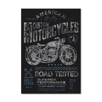 Bild aus glas vertikales Automobil