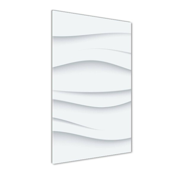 Glasbild vertikales Abstrakte Wellen