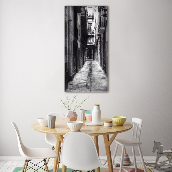 Glasbild vertikales Barcelona, ​​Spanien