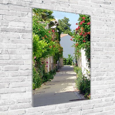 Bild aus glas vertikales Französische Straßen