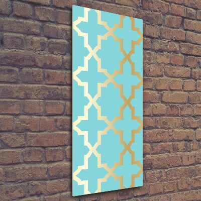 Bild aus glas vertikales Arabisches Muster