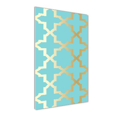 Bild aus glas vertikales Arabisches Muster