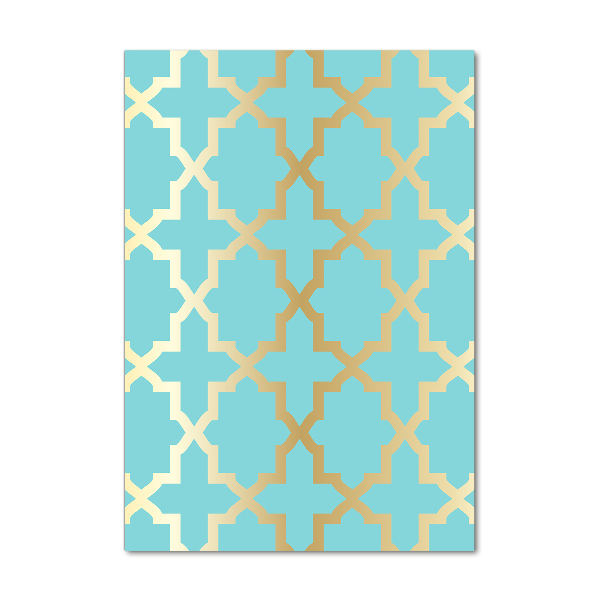 Bild aus glas vertikales Arabisches Muster