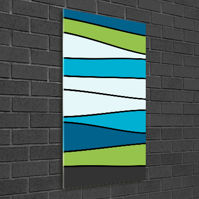 Foto auf glas vertikales Bunte Streifen