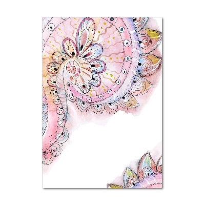 Glasbild vertikales Abstraktes Muster