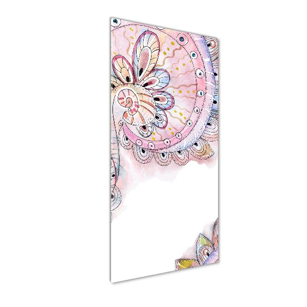 Glasbild vertikales Abstraktes Muster