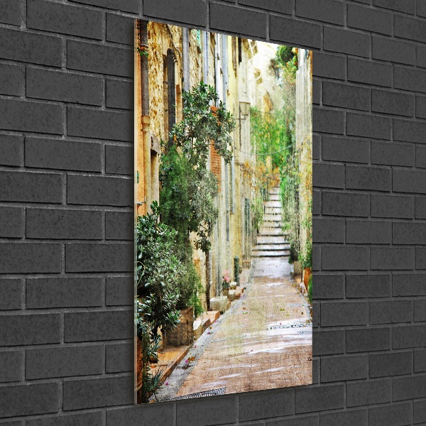 Foto auf glas vertikales Italienische Straßen