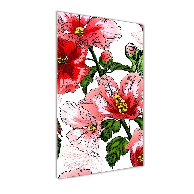 Foto auf glas vertikales Hibiskus
