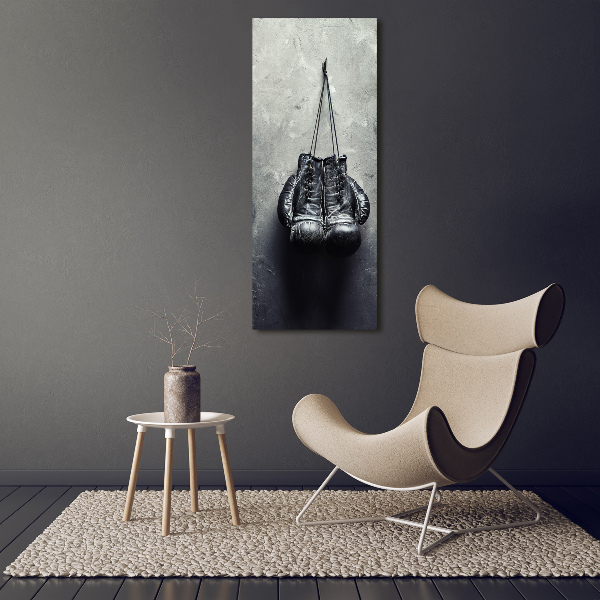 Bild aus glas vertikales Boxhandschuhe