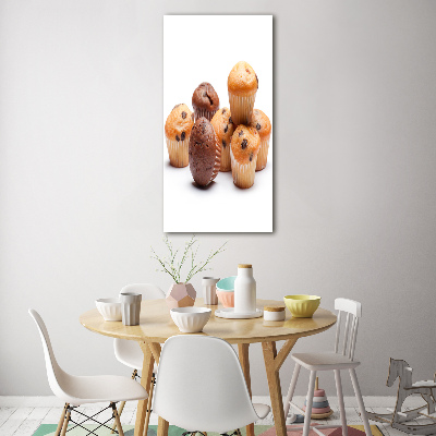Foto auf glas vertikales Cupcakes