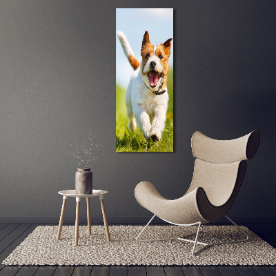 Bild aus glas vertikales Jack Russell Terrier