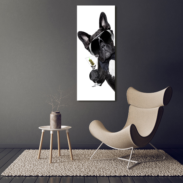 Foto auf glas vertikales Piez mit Martini