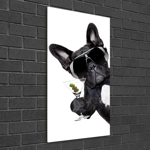 Foto auf glas vertikales Piez mit Martini
