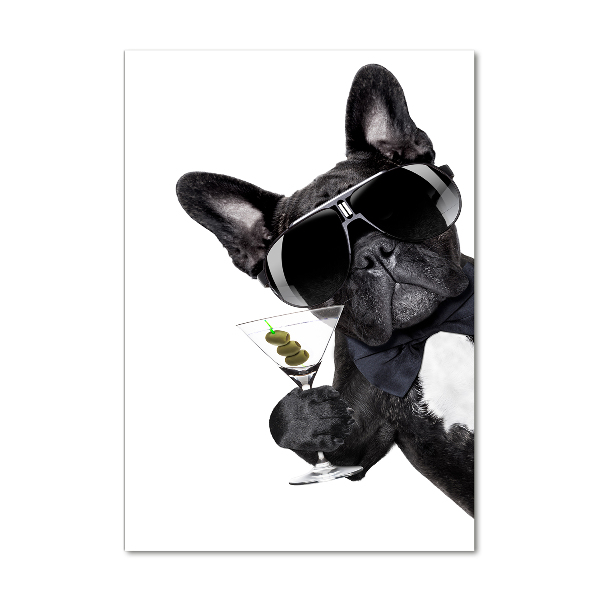 Foto auf glas vertikales Piez mit Martini