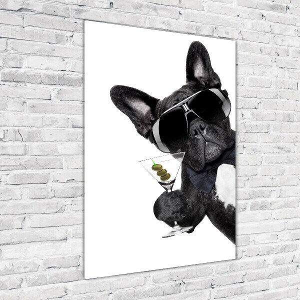 Foto auf glas vertikales Piez mit Martini