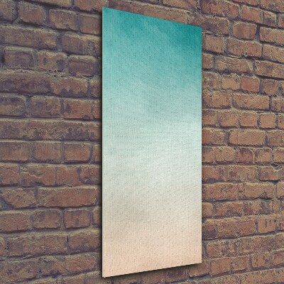 Glasbild vertikales Rauch