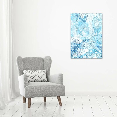 Bild aus glas vertikales Hawaiianische Blumen